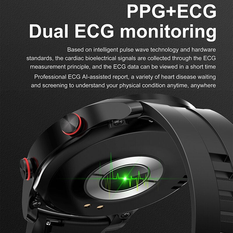 Smart Watch For Men Business Bluetooth Call Sports Health Monitoring Message Reminder Smart Watches For IOS Android