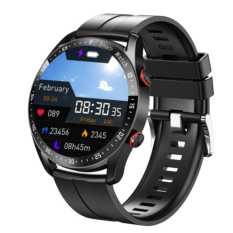 Smart Watch For Men Business Bluetooth Call Sports Health Monitoring Message Reminder Smart Watches For IOS Android