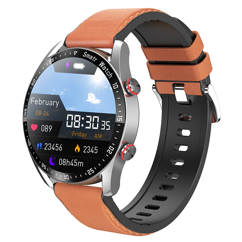 Smart Watch For Men Business Bluetooth Call Sports Health Monitoring Message Reminder Smart Watches For IOS Android