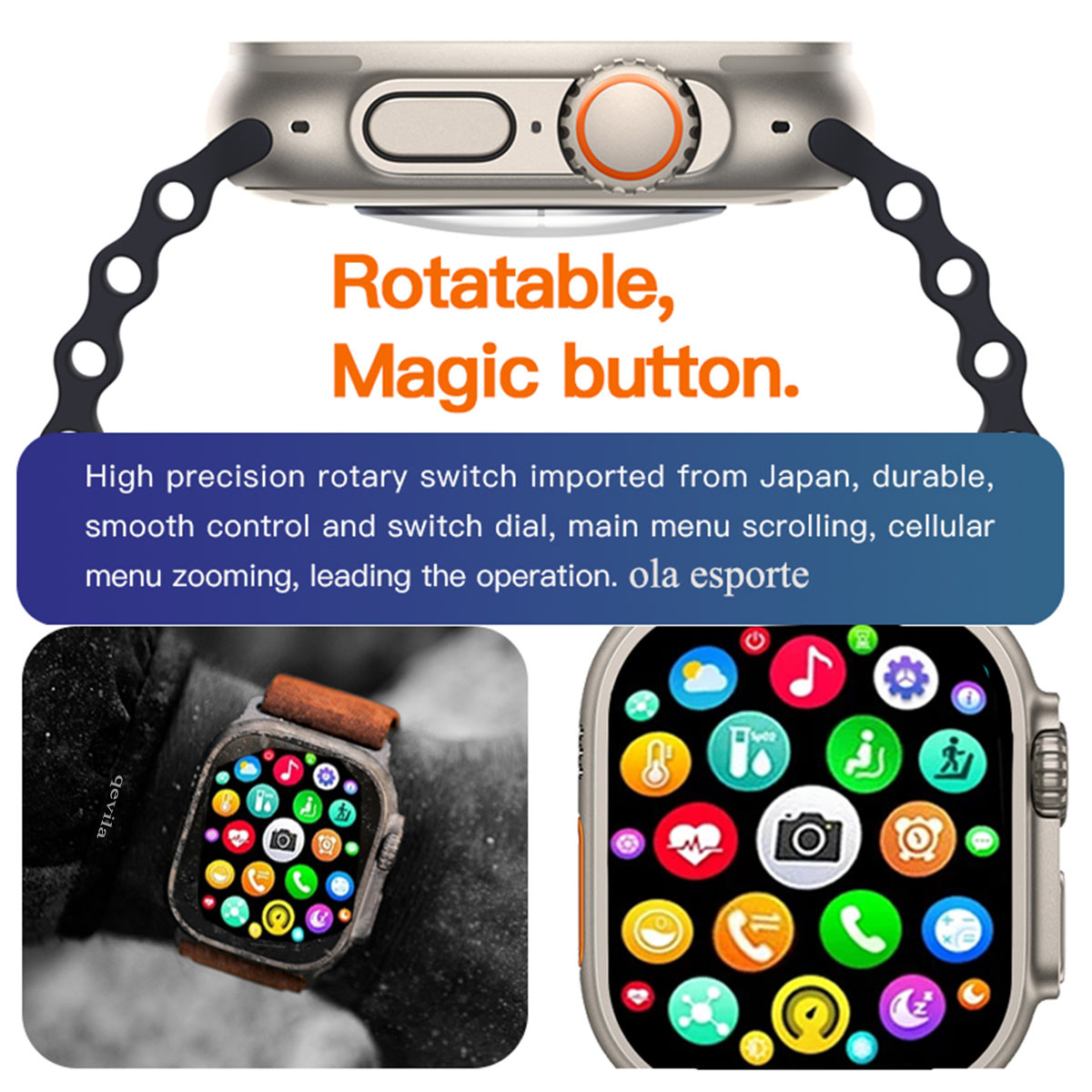 Smart watch Ultra Series 8 Men SmartWatch Ultra Women Bluetooth Call Waterproof Smart Watch 8 Wireless Charge 2023 Watch ultra 8