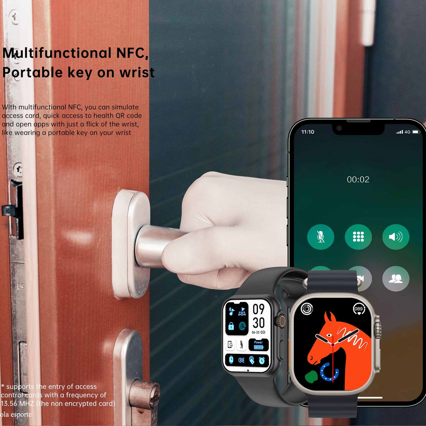Smart watch Ultra Series 8 Men SmartWatch Ultra Women Bluetooth Call Waterproof Smart Watch 8 Wireless Charge 2023 Watch ultra 8