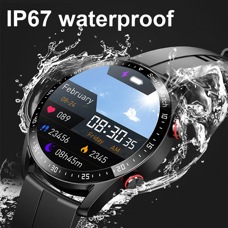 Smart Watch For Men Business Bluetooth Call Sports Health Monitoring Message Reminder Smart Watches For IOS Android