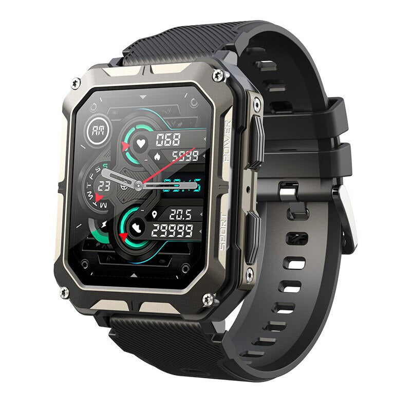 2023 New C20 PRO Smart Watch 1.83 Inch Music BT Call Men Outdoor Sports Fitness Tracker Heart Rate Blood Pressure Smartwatch