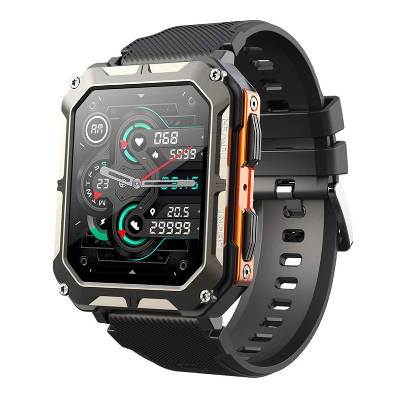 2023 New C20 PRO Smart Watch 1.83 Inch Music BT Call Men Outdoor Sports Fitness Tracker Heart Rate Blood Pressure Smartwatch